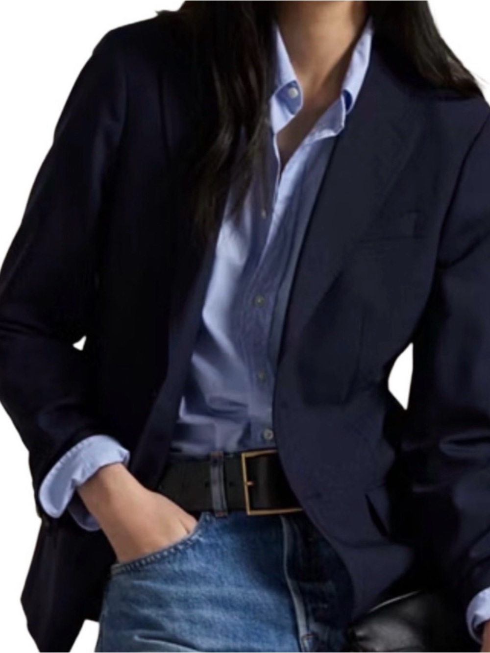 Lauren Ralph Lauren Navy Women's Single Breasted Blazer